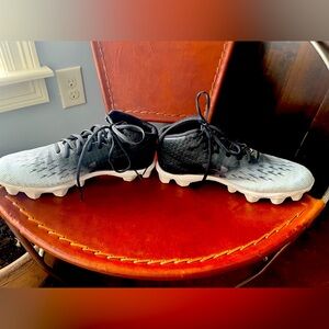 Under Armour Black and White football cleats